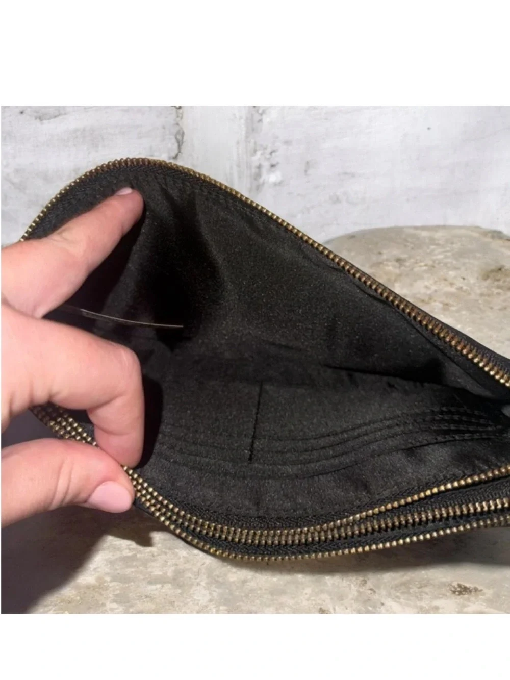NWOT ~ Lululemon Athletica Black Nylon Wallet Clutch W/Strap